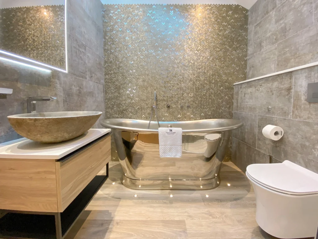 Luxury bathroom with air-spa bath