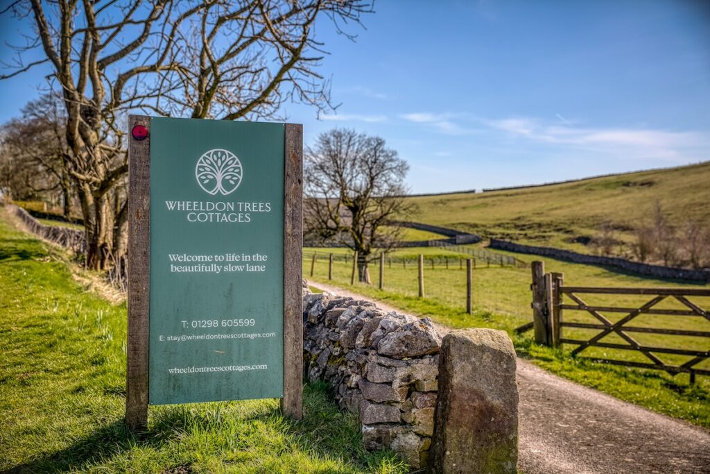 Wheeldon Trees Cottages Entrance. A Retreat Of 10 Luxury Cottages.